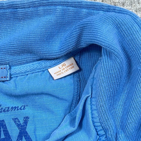 Tommy Bahama Sweater Men Large Light Blue Pullover Quarter Zip Sweatshirt Relax - Picture 6 of 11